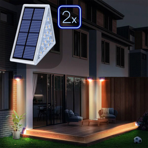 2 бр. Водоустойчиви Соларни Лампи - LUMOSTEP®, 2 br vodoustoichivi solarni lampi lumostep