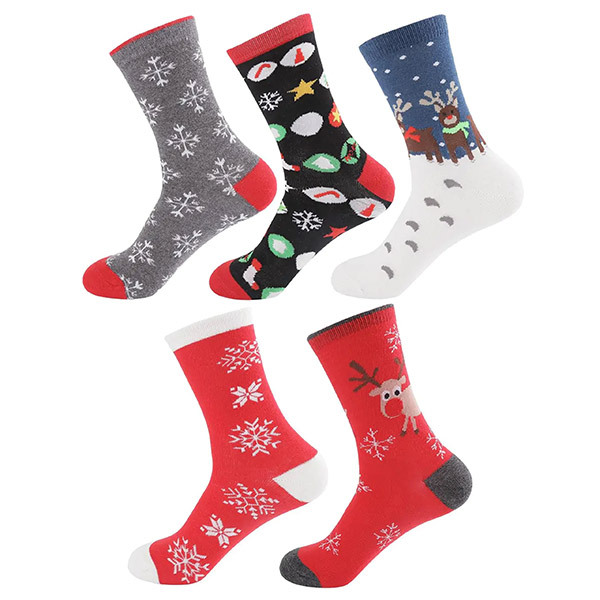 Комплект от 5 чифта комфортни и топли зимни чорапи - SANTASOCKS®, komplekt ot 5 chifta komfortni i topli zimni chorapi santasocks