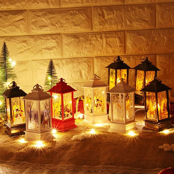 Комплект 2бр. Коледни LED Фенери Със Сияещи Звезди – GLOWMAS®, komplekt 2br koledni led feneri sas siyaeschi zvezdi glowmas