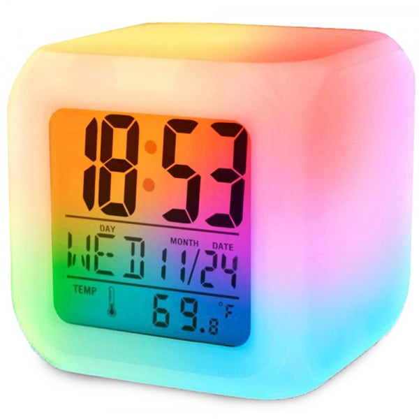 LED Часовник Със Сменящи се 7 цвята,LED chasovnik sus smenqshti se 7 cviata 1