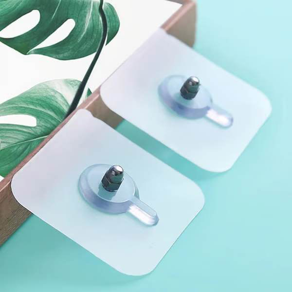 Прозрачни Самозалепващи Се Стенни Куки (10 бр.) - ADHEHOOKS®, prozrachni samozalepvaschi se stenni kuki 10 br adhehooks