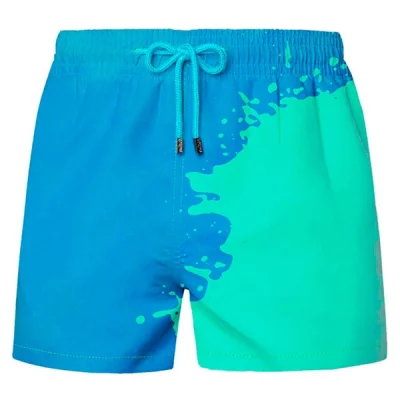 Променящи Цвета Си Магически Бански SWITCHOPS® L - Синьо-Зелен