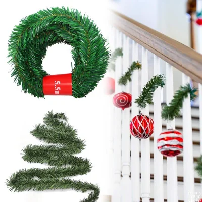 Коледен Боров Гирлянд (5.5м) - HOLIPINE®