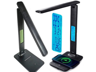 3 в 1 Настолна Зарядна Станция За Телефон с Лампа и Будилник TABLECHARGE®