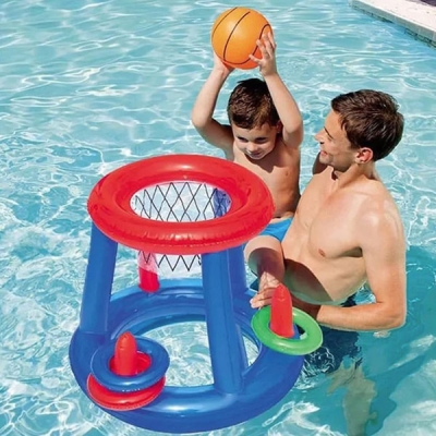 Надуваем Баскетболен Кош За Басейн – DUNKSPLASH®