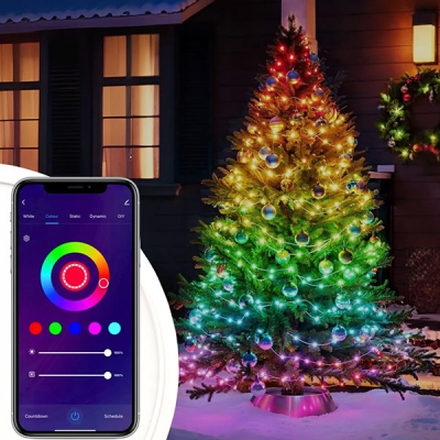 RGB Светлинен Гирлянд с 50 LED и Дистанционно Управление (5м) – FESTILUMO®