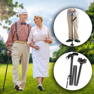 Сгъваем Бастун с LED Светлина – STEPRO®