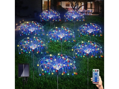 Соларни Градински Лампи Фойерверки 8 бр. – TERRAGLOW®