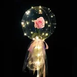 Светещ LED балон-букет с роза LOVEBALLOON