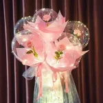 Светещ LED балон-букет с роза LOVEBALLOON®