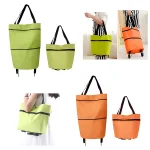 МЕГА СДЕЛКА - 82% - Сгъваема Пазарска Чанта С Колелца FOLDNCARRY®, mega sdelka 82 sgavaema pazarska chanta s kolelca foldncarry