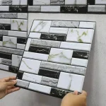 Комплект 10бр Самозалепващ се 3D Тапет - Мраморен Ефект - Marbleblocks®, samozalepvashti se 3d tapeti marbleblocks