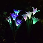 Комплект 3 бр. Декоративни Соларни Цветя LILYFLOW, komplekt 3 br dekorativni solarni cvetya lilyflow