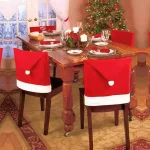 Комплект 4бр. Коледни Покривала За Столове SANTASEAT®, komplekt 4br koledni pokrivala za stolove santaseat