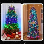 RGB Светлинен Гирлянд с 50 LED и Дистанционно Управление (5м) – FESTILUMO®, rgb svetlinen girlyand s 50 led i distancionno upravlenie 5m festilumo